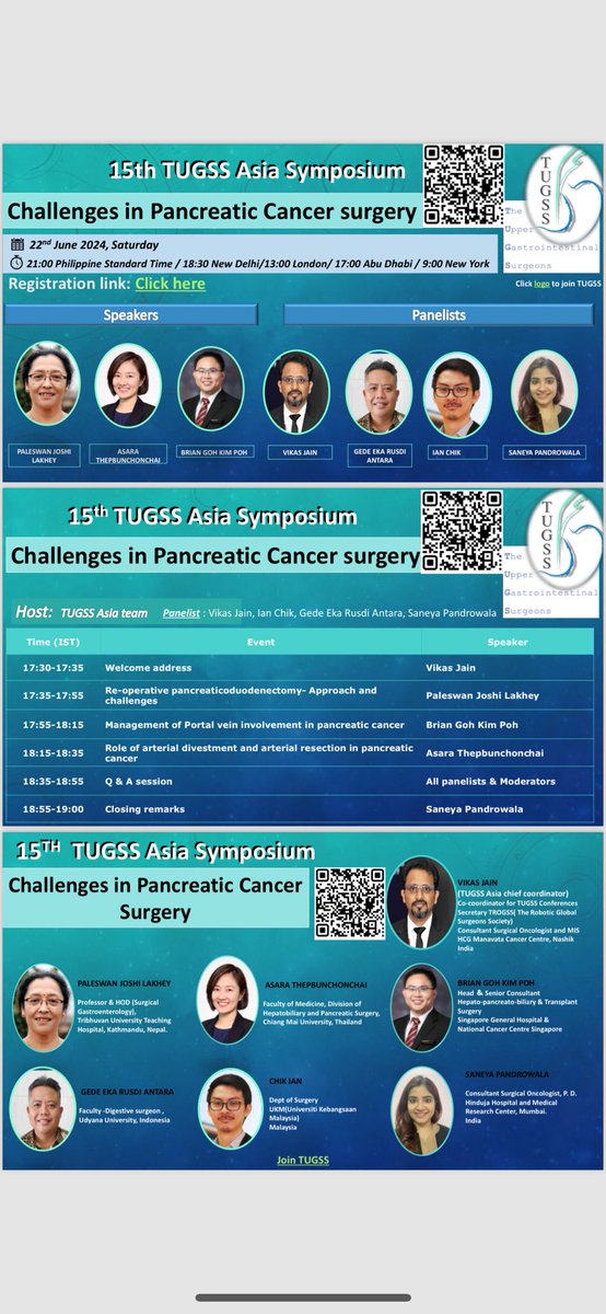 Dr. Saneya (@saneya_2810) on Twitter photo Please join us this weekend to explore the challenges in pancreatic cancer surgery. us02web.zoom.us/meeting/regist…
<a href="/TugssIndia/">TUGSS India</a> <a href="/T4UGIS/">TUGSS</a> <a href="/IHPBA/">IHPBA</a> <a href="/APHPBA2023/">APHPBA2023</a> Please join us this weekend to explore the challenges in pancreatic cancer surgery. us02web.zoom.us/meeting/regist…
<a href="/TugssIndia/">TUGSS India</a> <a href="/T4UGIS/">TUGSS</a> <a href="/IHPBA/">IHPBA</a> <a href="/APHPBA2023/">APHPBA2023</a>