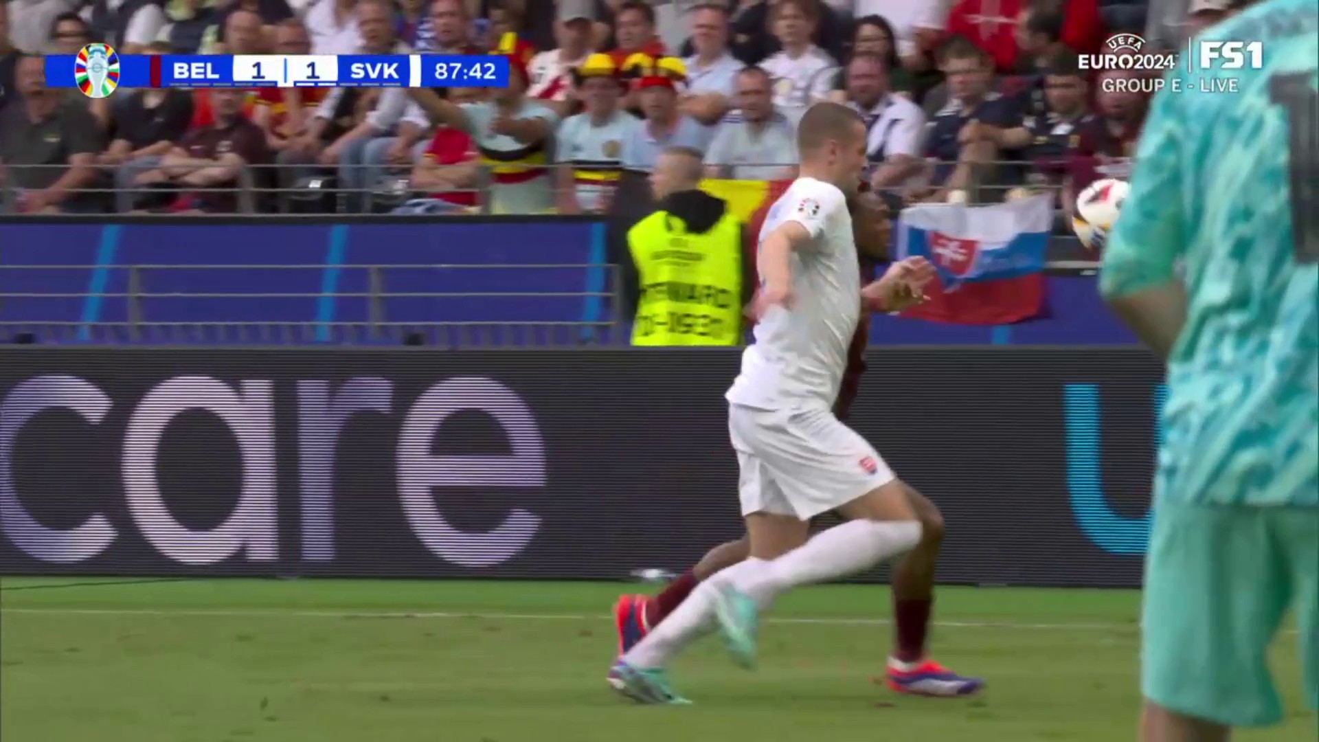 After a review, Romelu Lukaku's has a second goal of the day disallowed, this time due to a hand ball