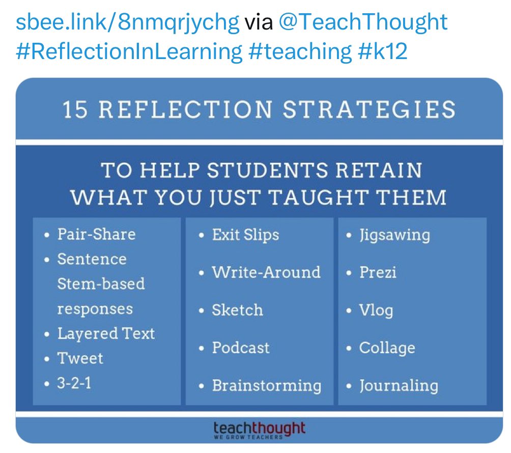 Charles Bowman, Ph.D. (@cbowibic) on Twitter photo Thinking about thinking (metacognition) is a learned skill. You’ve got to be carefully taught. Try theses strategies. #strategiesmatter <a href="/APS_IDD/">APS Instructional Development and Design</a> <a href="/apsupdate/">ATL Public Schools</a> <a href="/apssupt/">Dr. Bryan Johnson</a> <a href="/ahrosser/">Aleigha H-Rosser EdD</a> Thinking about thinking (metacognition) is a learned skill. You’ve got to be carefully taught. Try theses strategies. #strategiesmatter <a href="/APS_IDD/">APS Instructional Development and Design</a> <a href="/apsupdate/">ATL Public Schools</a> <a href="/apssupt/">Dr. Bryan Johnson</a> <a href="/ahrosser/">Aleigha H-Rosser EdD</a>