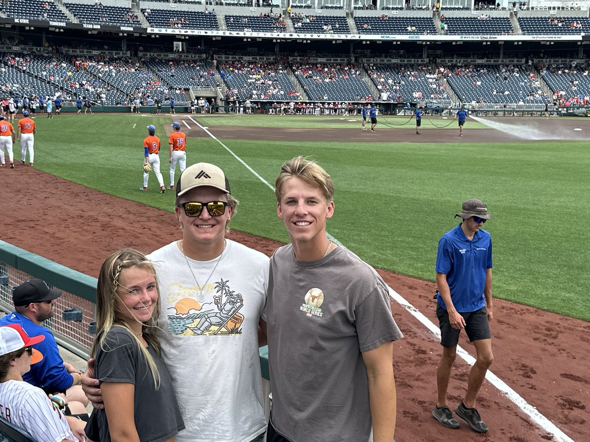 Getting ready to enjoy the day at the College World Series! #mcws