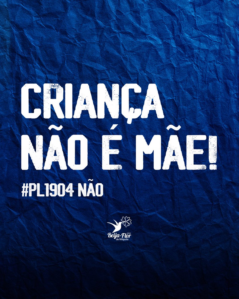 A Beija-Flor de Nilópolis é contra o PL1904.

#PL1904 NÃO