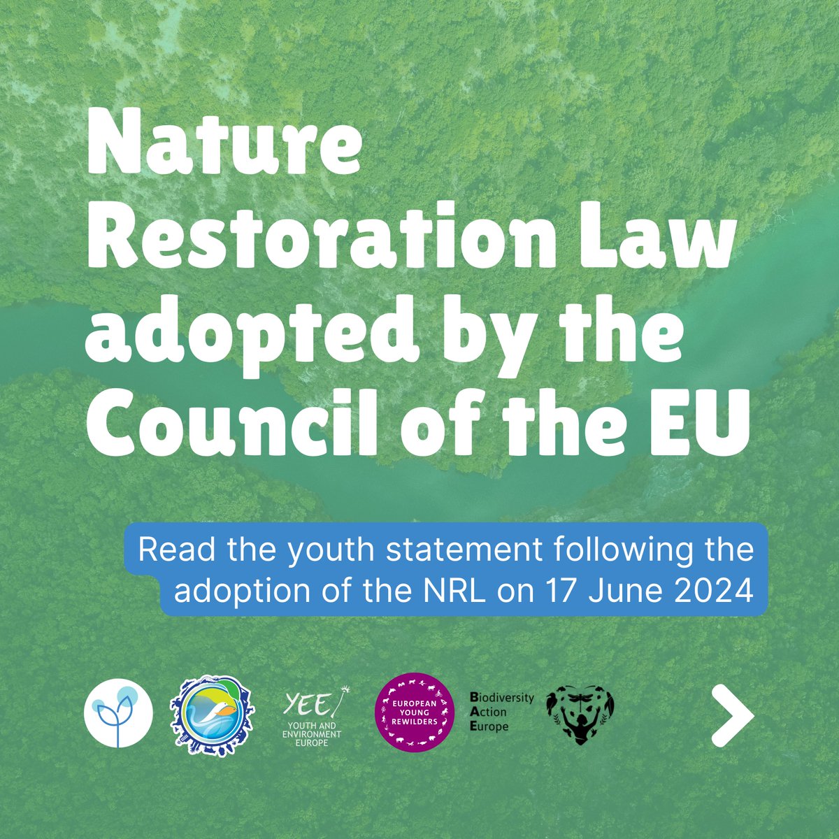 ClimateEurope's tweet photo. 🌿BREAKING NEWS — the EU Council approved the Nature Restoration Law, a major win for our planet and future generations! 🌎
#NatureRestoration #EU4Nature #IntergenerationalJustice #Biodiversity #YouthForNature #GenerationClimateEurope https://t.co/RDtiWbKNir