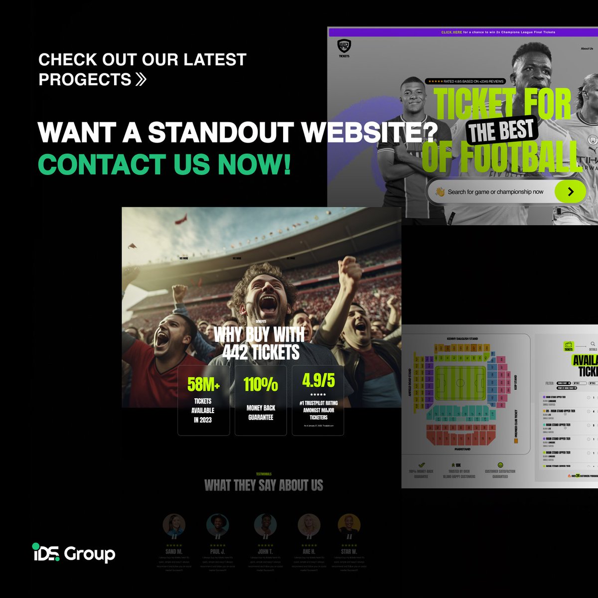 ITDevStaff's tweet image. New Launch!

Introducing our new project, the ultimate platform for selling football match tickets! 🏟⚽️ Now fans can easily buy tickets for major leagues, tournaments, and international matches with ease and security.

#IDSGroup #WebDesign #euro2024