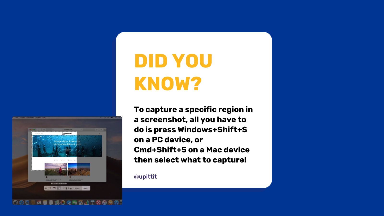 Pitt Information Technology on X: &ldquo;#TechTip: You can capture your 
