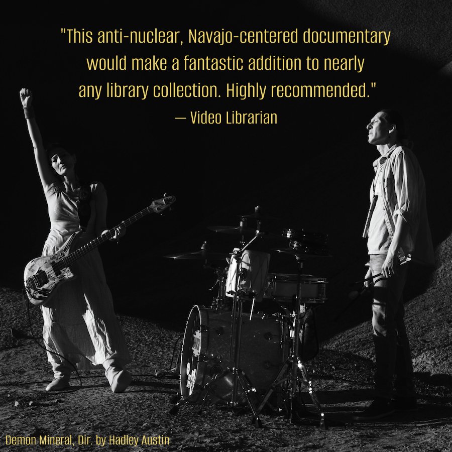 .<a href="/Video_Librarian/">Video Librarian</a> on Demon Mineral: "Amplifies the voices of those affected by uranium mining, shedding light on their struggles and celebrating their tireless efforts for environmental justice and healing. [...] Highly recommended."

videolibrarian.com/reviews/docume…