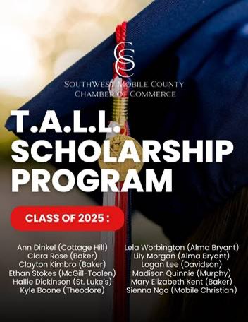 Congratulations to our three students - Clara Rose, Clayton Kimbro, and Mary Elizabeth Kent - who have been selected to the T.A.L.L. Scholarship Program for the class of 2025! #BeTheStandard #AimforExcellence #CollegeandCareerReady