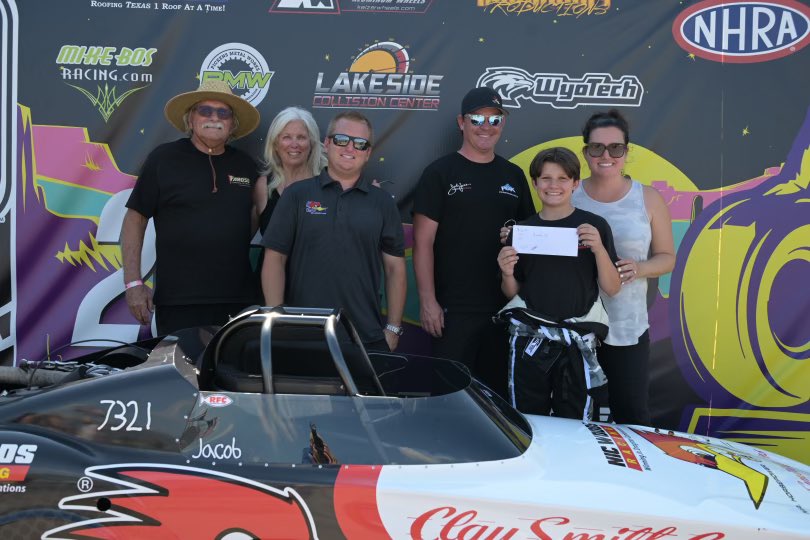Danny and my grandson Jacob raced  the Woods family’s Junior FUNNY CAR and finished runner-up in Texas last week in an outlaw race. 

My daughter <a href="/ForceHood/">Ashley Force Hood</a> was there too, with family friends  <a href="/ClaySmithCams/">Clay Smith Cams</a>. So, so Proud. 

📸 - Robert Grice
Instagram : ExtremePhoto1