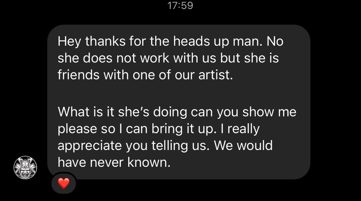 CodexTattoos's tweet image. Update: the shop responded. She does not even work there