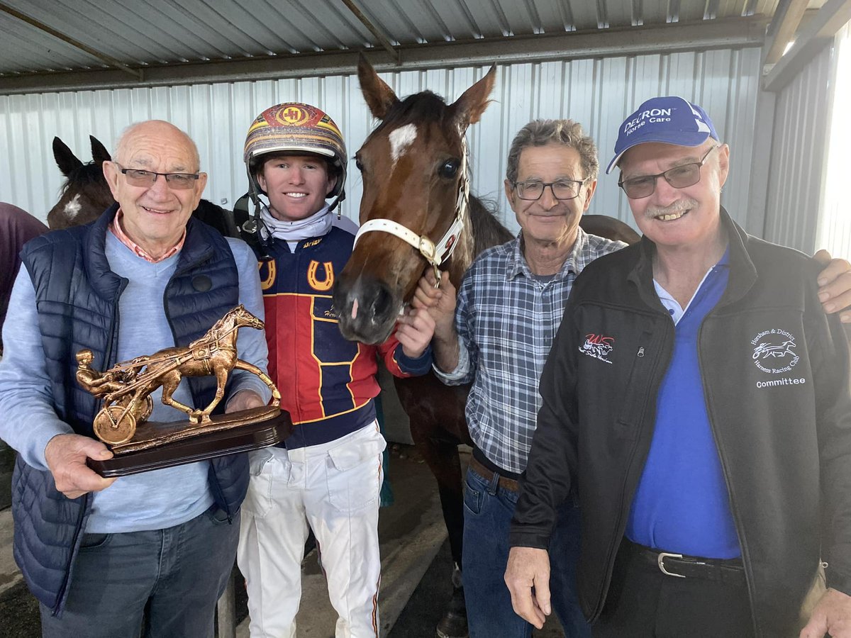 JAMES HERBERTSON completes a driving treble and PHIL CHIRCOP a training double with FEARLESS WRITER in the WORLDS BEST HOOF OIL 3YO MAIDEN PACE to wrap up a big day.