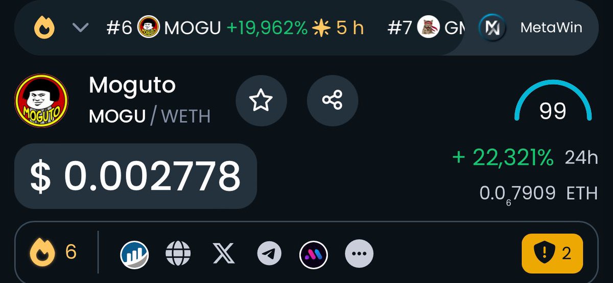 $MOGU Back where it belongs on <a href="/DEXToolsApp/">DEXTools</a>