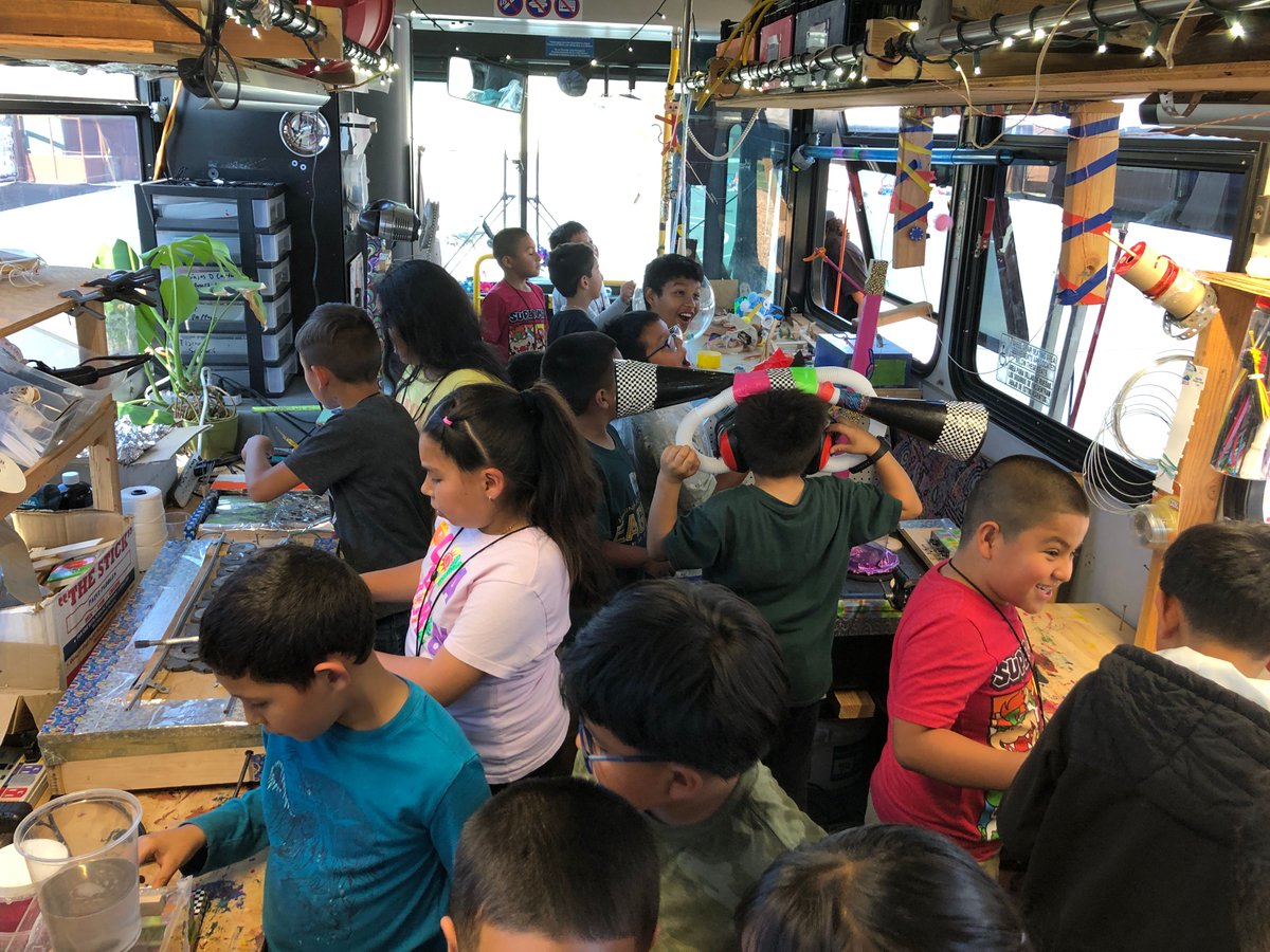 CSWSalinas's tweet photo. The SS WoW (Salinas Science Workshop on Wheels) bus was at Virginia Rocca Barton Elementary school all last week.  Inside was packed with hands-on exhibit and the kids were crazy about exploring them!
#Toolsinyourhands
#STEM
#STEAM
#LearnByDoing
#AlisalStrong
#AlisalFuerte https://t.co/SLT0xoXgvc