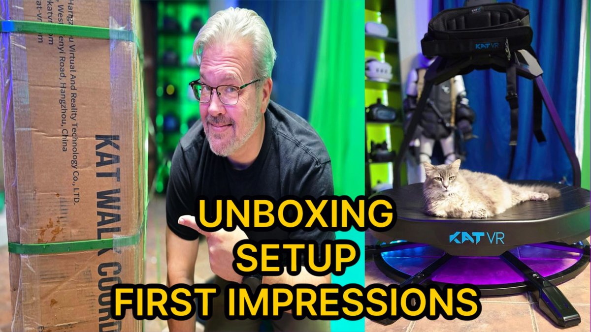 vrgamerdude's tweet photo. Setting up the @katvrwalk C2 Core omni directional treadmill for #vr and taking my first steps!
Kat Walk C2 Core Omni-Directional VR Treadmill: Unboxing and Setup + Honest First Reactions
https://t.co/ZyBkapqgXf #treadmill #vrwalking #vrlocomotion https://t.co/IJvFRwsZ5Y