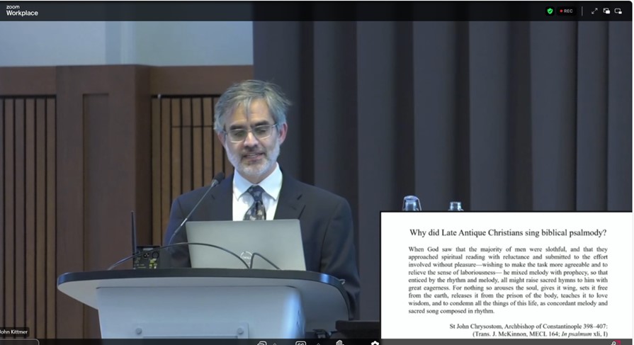NigelMcFarlane's tweet image. Absolutely fascinating keynote address by Prof Alexander Lingas @ALLingas on Recovering the Lost Voices of Hagia Sofia, part of this evening's @RuncimanAward. Looking forward to the winner being announced.