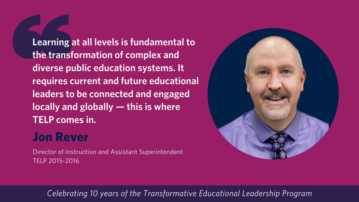🎉 As we reflect on the past 10 years of the Transformative Educational Leadership Program, we are grateful for the incredible community of leaders who have joined us. Follow Jon’s journey in our new series highlighting the contributions of our graduates: mvnt.us/m2418262
