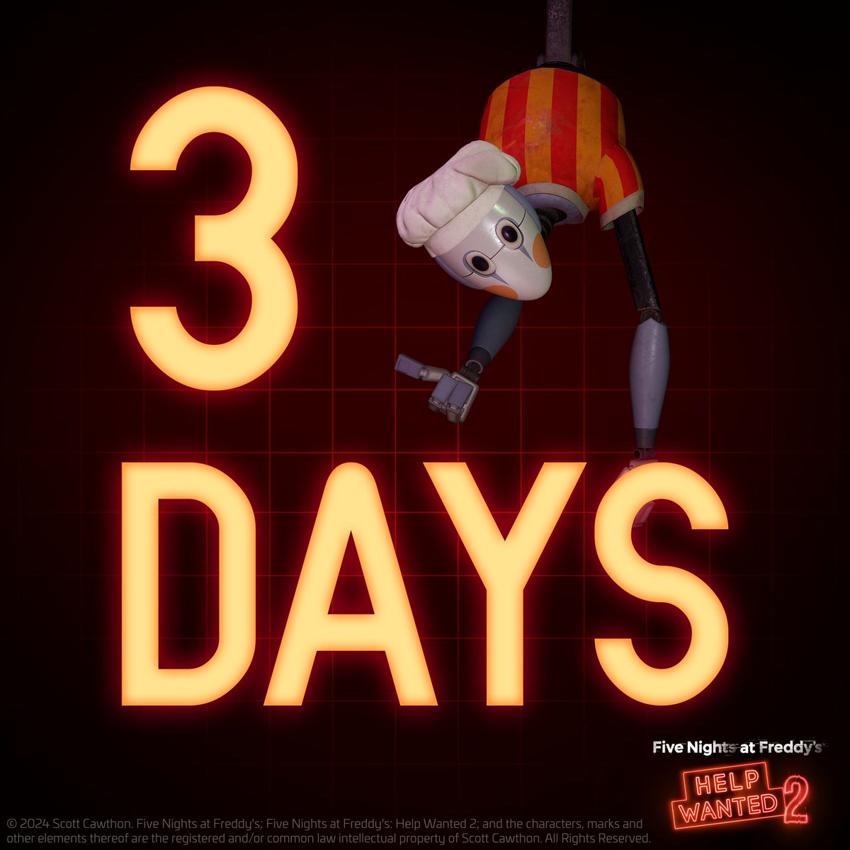Hang in there.. Flat mode is on the way
#HelpWanted2 #FNAF #Countdown