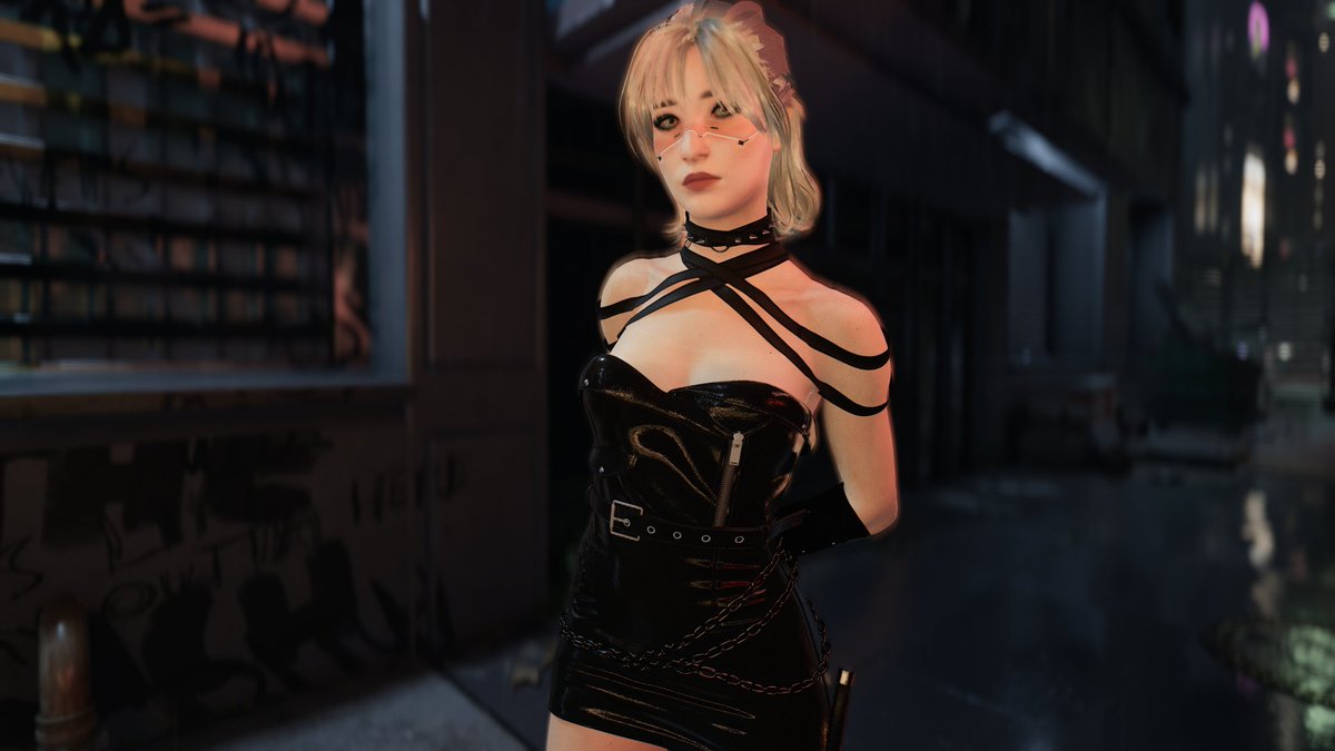 lox_alpha's tweet photo. Zipper Dress By Nemies

|#Cyberpunk2077  
|#Virtualphotography
|#PhotoMode #VGPUnite https://t.co/2WwpcIAjCG