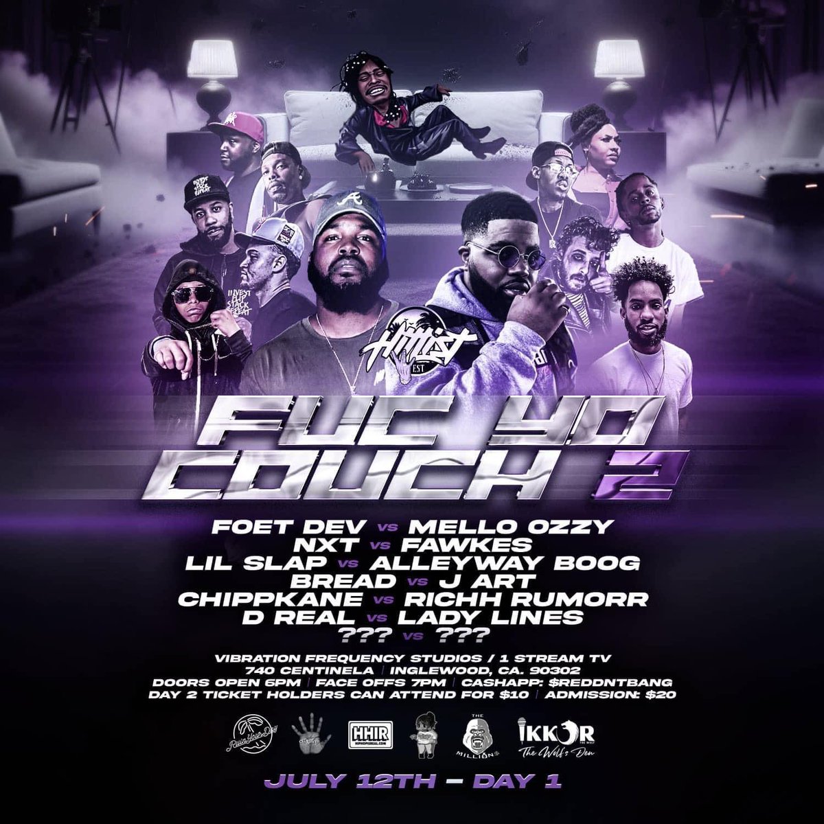 Battlerap_momen's tweet image. @HitlistBL  Presents  Fuc yo couch 2 🎥🎥🎥🎥🎥🎥🎥🎥🎥
🔥🔥🔥🔥🔥🔥🔥 Matchups
@Afmdafuckup  @hiphopisrealtv  @johnblackmusik  @RuinYourDayNow  @FYTBTV  @SpliffzNBars  @MzNewYorkOne  @yuLoveCoffee  @TheJayLove  @3LMthree  @metaphormessiah  @Steamsley  @_heisgreatness  @Ru_Bando