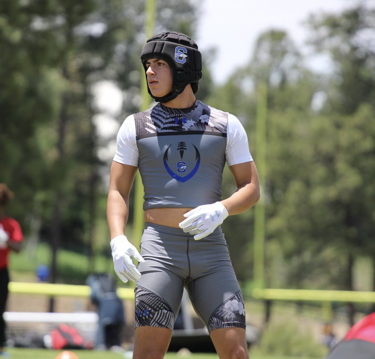 _PerezSean_'s tweet image. Loved competing at the NAU 7’s and at the prospect camp! Another PR! Ran a 4.53 in the NAU 40 yard dash! Thank you for the hospitality @Coach_Cheatwood @Coachbwright4 @CoachRodBrown @CoachRDes @GarretsonRick @IamCoachDRich @SPSPerform @Coach_DuboisG