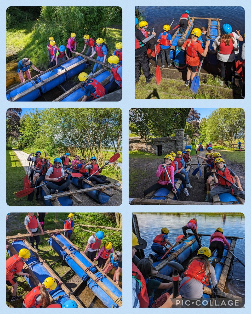 Then it was time to test our rafts on the water 🤞