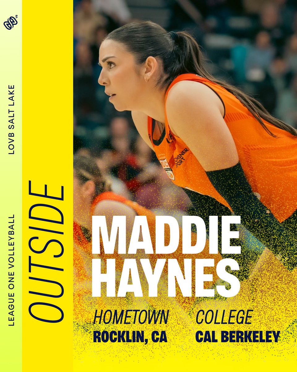 LOVB Salt Lake Volleyball (@lovbsl) on Twitter photo <a href="/maddie_hayness/">Maddie Haynes</a> is here! This <a href="/CalVolleyball/">Cal Volleyball</a> alum and former Swiss Cup βBest Spikerβ will join Danien Drews, Roni Perry and <a href="/clairehoffman33/">Claire Hoffman</a> this season as our newest outside hitter πͺ Lets give Maddie a warm welcome to LOVB SL π
#lovbsl #MaddieHaynes <a href="/maddie_hayness/">Maddie Haynes</a> is here! This <a href="/CalVolleyball/">Cal Volleyball</a> alum and former Swiss Cup βBest Spikerβ will join Danien Drews, Roni Perry and <a href="/clairehoffman33/">Claire Hoffman</a> this season as our newest outside hitter πͺ Lets give Maddie a warm welcome to LOVB SL π
#lovbsl #MaddieHaynes