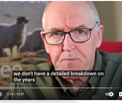UncleJo46902375's tweet photo. This is hilarious. The other day @Johnincarlisle was gushing that you could "you can even download a full pdf"
But in tonight’s video he fails to find the link to the “full pdf”, which does have a breakdown by year.
1/2 https://t.co/r6cuoFyaup