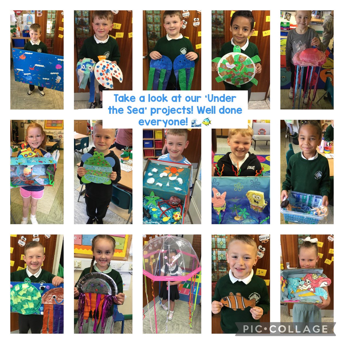 P2B got creative at home and made their favourite sea animal using art, craft and junk materials. Take a look at their beautiful work!