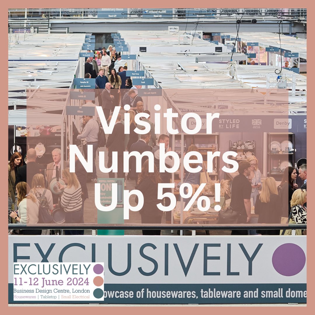 We're delighted to announce that not only did exhibition space at #Exclusively2024 sell out sooner than ever before this year, but visitor numbers were up as well as media and influencer engagement!

Find out more - exclusivelyshows.co.uk/news/208-exclu…

#exclusivelyshow #housewares #tradeshow
