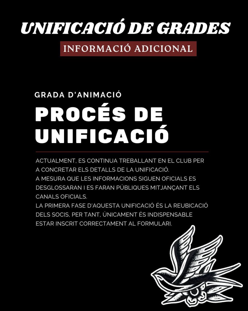 📢GRADA ÚNICA GSB

Si vols participar  només has de sol·licitar la REUBICACIÓ mitjançant el formulari disponible al nostre perfil.

Actualment, estem treballant amb el club la unificació de les dues grades.

 𝐉𝐔𝐍𝐓𝐒 𝐒𝐎𝐌 𝐌𝐄𝐒 𝐅𝐎𝐑𝐓𝐒 🏁