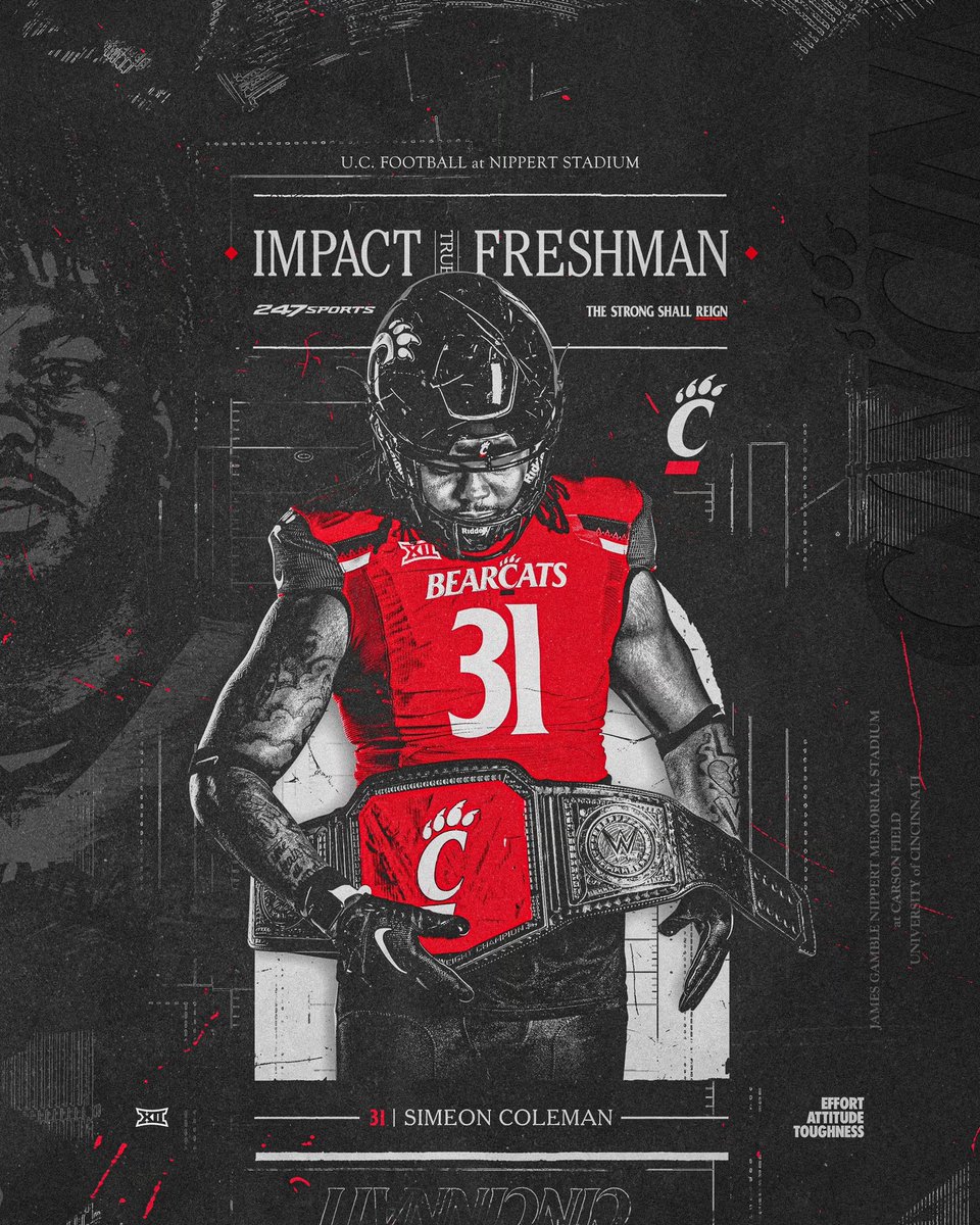 GoBearcatsFB's tweet photo. .@simeon_coleman earns a spot on @247Sports Top 100 True Freshman to Watch List 👀
#Bearcats https://t.co/eDJIWOHv1o