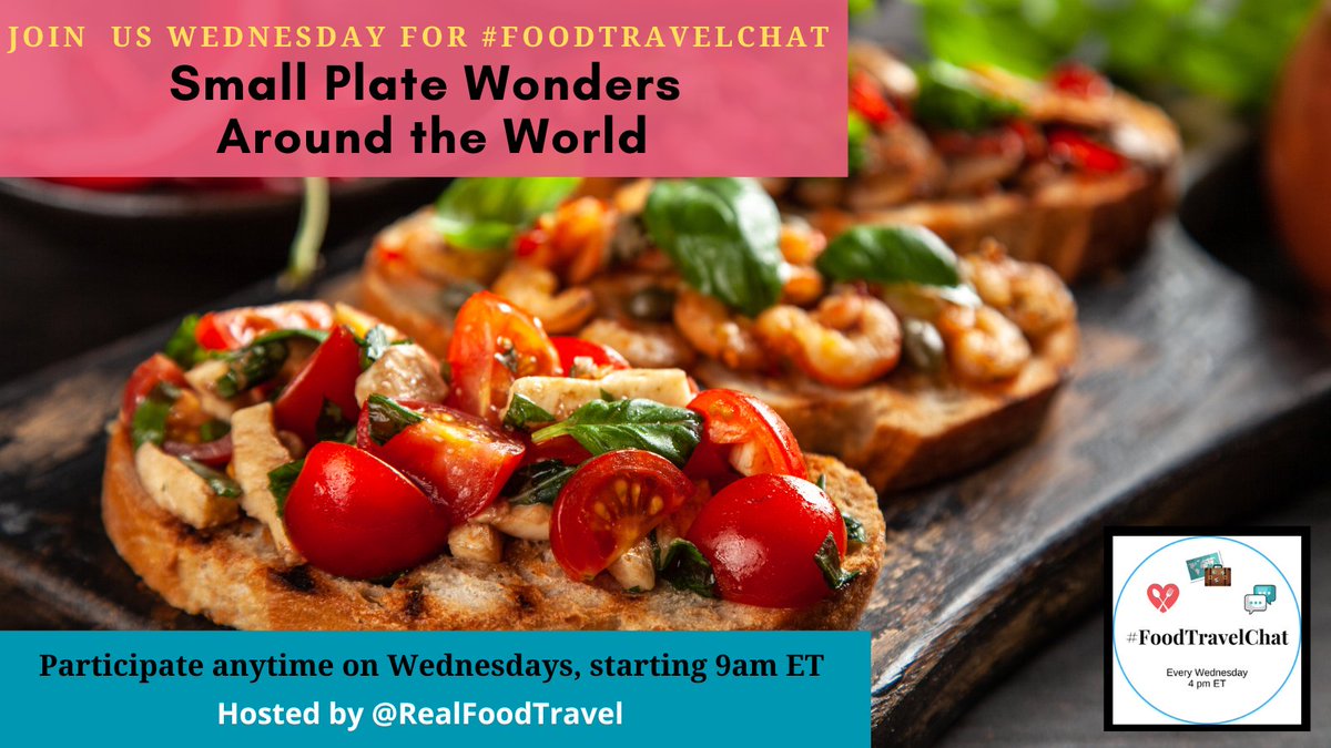 FoodTravelChat's tweet photo. TODAY is #FoodTravelChat! We're celebrating #InternationalSushiDay + #WorldTapasDay by talking about all the delicious #SmallPlate meals around the world.
Join in! Head to our pinned @foodtravelchat post for today's 3 questions.
@kerryloves2trvl @epicureanexpats
@bigalfishes https://t.co/1xIMZxsPvA