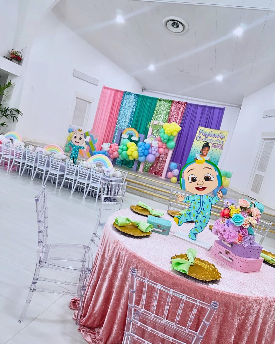 tamerria5's tweet image. Balloon designs & rainbow balloon centerpieces by @ poppinggiftsbytam on insta.
Text only 225-521-2513 🎈
Pastel Cocomelon party 🍉🌈🎈