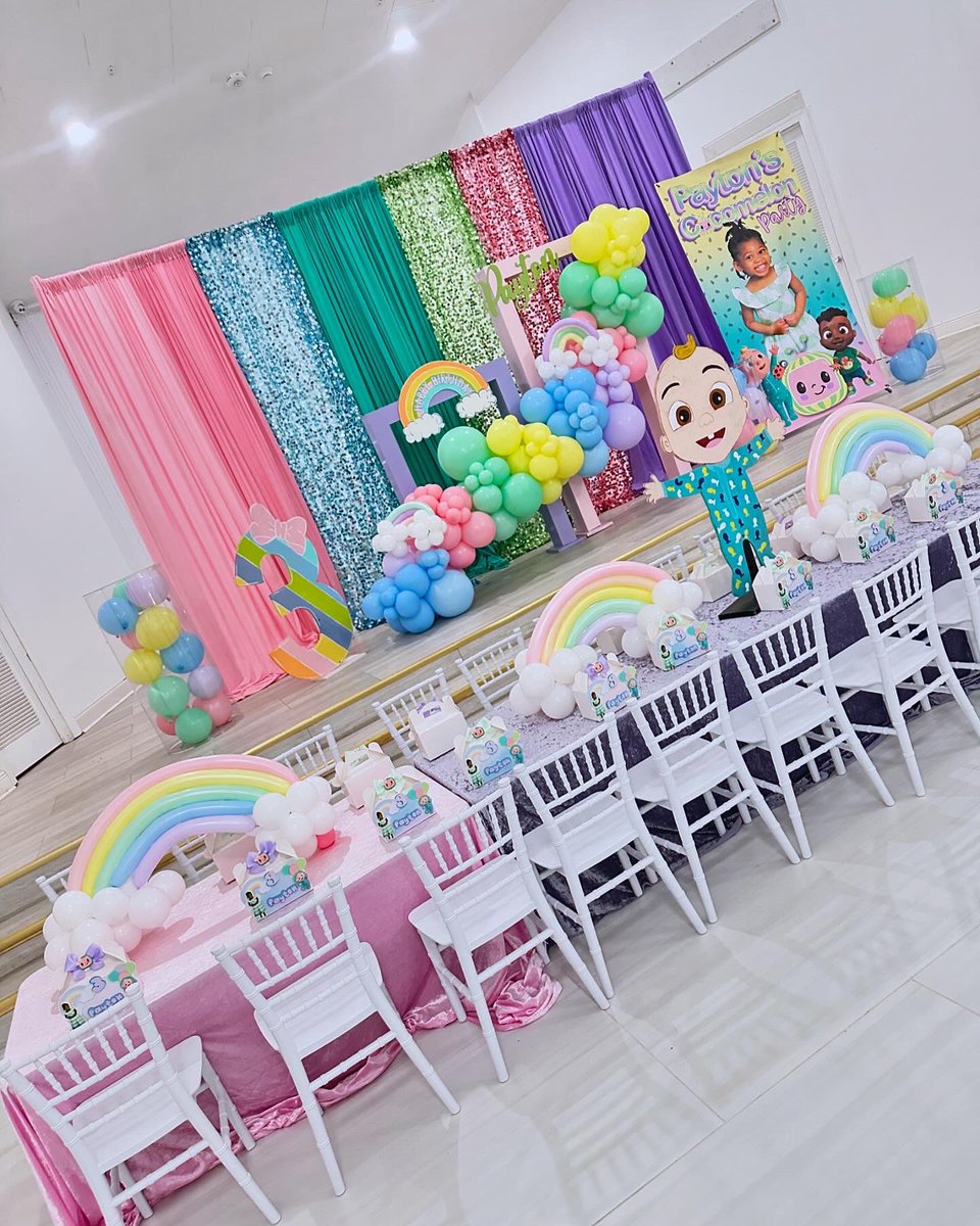 tamerria5's tweet image. Balloon designs & rainbow balloon centerpieces by @ poppinggiftsbytam on insta.
Text only 225-521-2513 🎈
Pastel Cocomelon party 🍉🌈🎈