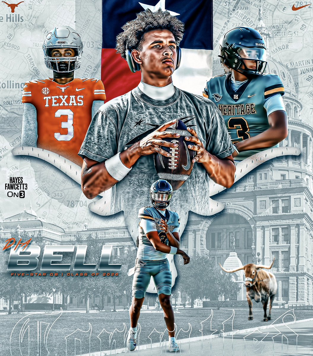 Hayes Fawcett (@hayesfawcett3) on Twitter photo BREAKING: Elite 2026 QB Dia Bell has Committed to Texas, he tells me for <a href="/on3recruits/">Follow @Rivals</a>
The 6’3 200 QB from Fort Lauderdale, FL is ranked as the No. 2 QB in ‘26 (per On3)
“954 -> 512🤘🏽 I’m Home!“
on3.com/news/elite-202… BREAKING: Elite 2026 QB Dia Bell has Committed to Texas, he tells me for <a href="/on3recruits/">Follow @Rivals</a>
The 6’3 200 QB from Fort Lauderdale, FL is ranked as the No. 2 QB in ‘26 (per On3)
“954 -> 512🤘🏽 I’m Home!“
on3.com/news/elite-202…