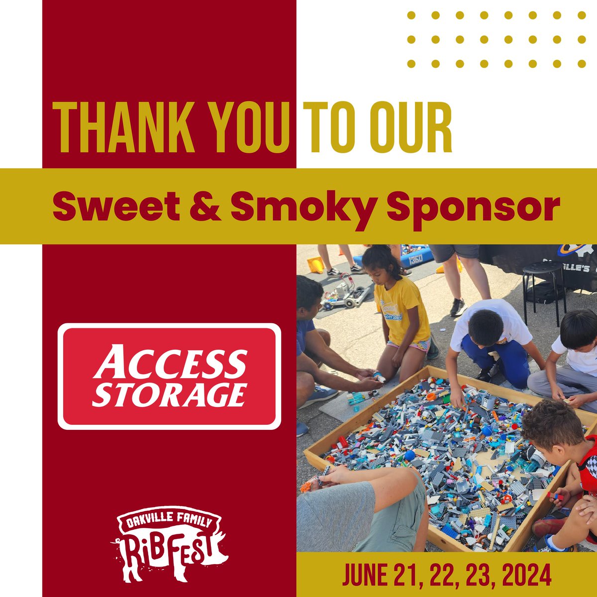 🔥 Thank you so much to our Sweet &amp; Smoky Sponsor <a href="/AccessStorageCA/">Access Storage</a> for joining us again this year 🙏 Your ongoing support of Ribfest and the Oakville community are greatly appreciated!

👉 Learn more at accessstorage.ca/en/