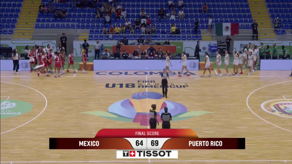 Puerto Rico resists a Mexican comeback in the second half and manages to win with a score of 69-64 to start the tournament with an important victory.🏀🇵🇷💪 #FIBA  #AmeriCupU18 #TeamPUR

Desireck Nieves 20 pts
Jasmine Nivar 18 pts 9 reb
Diann Jackson 10 Reb
Olivia White 11 pts