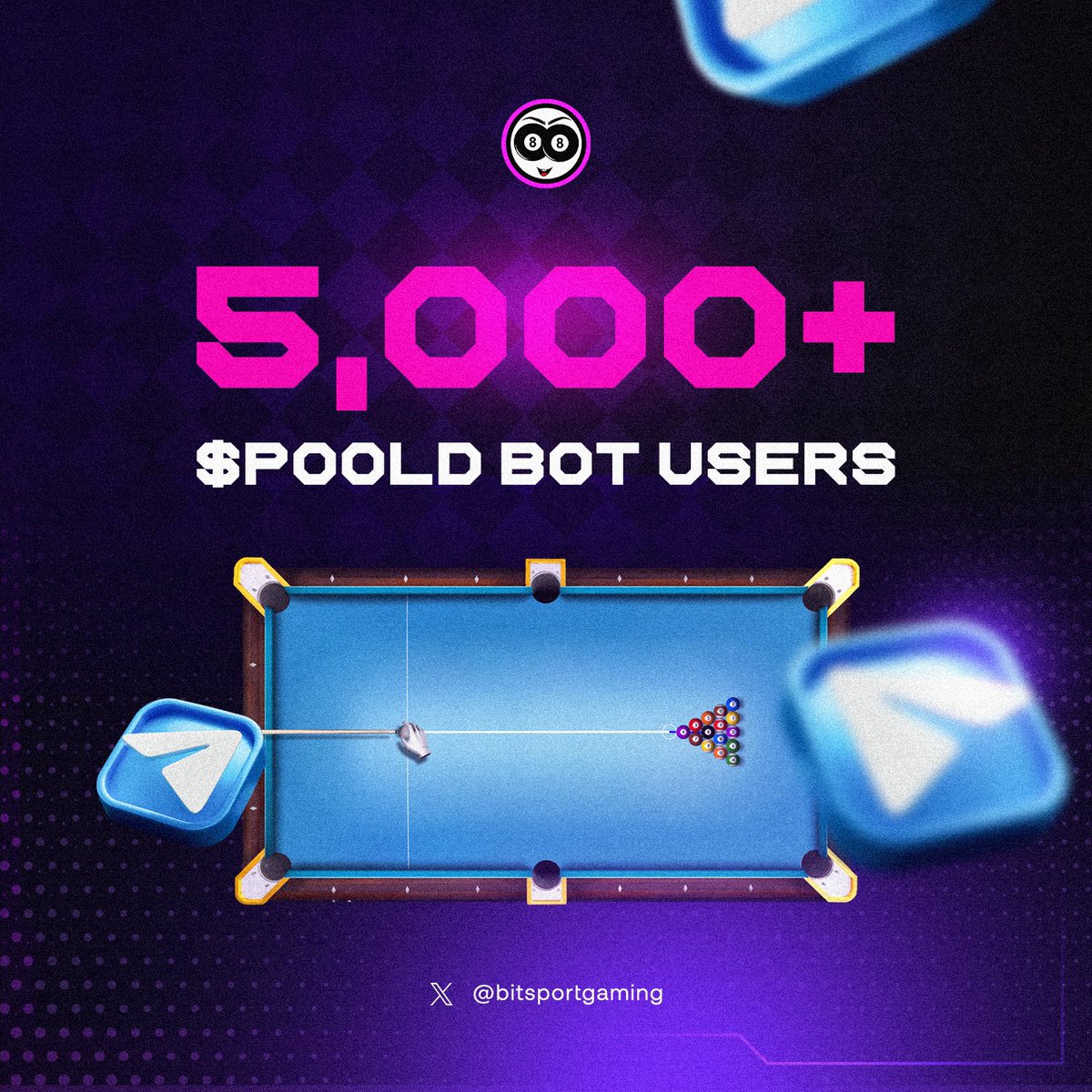 BitPlayAI's tweet image. ✨ We’re thrilled to announce that 5,000+ users have joined the PoolDegens @telegram BOT within just a few days! 🎉✨

The enthusiasm and support from the community have been nothing short of amazing with the feedbacks/suggestions received last week which we have worked on and