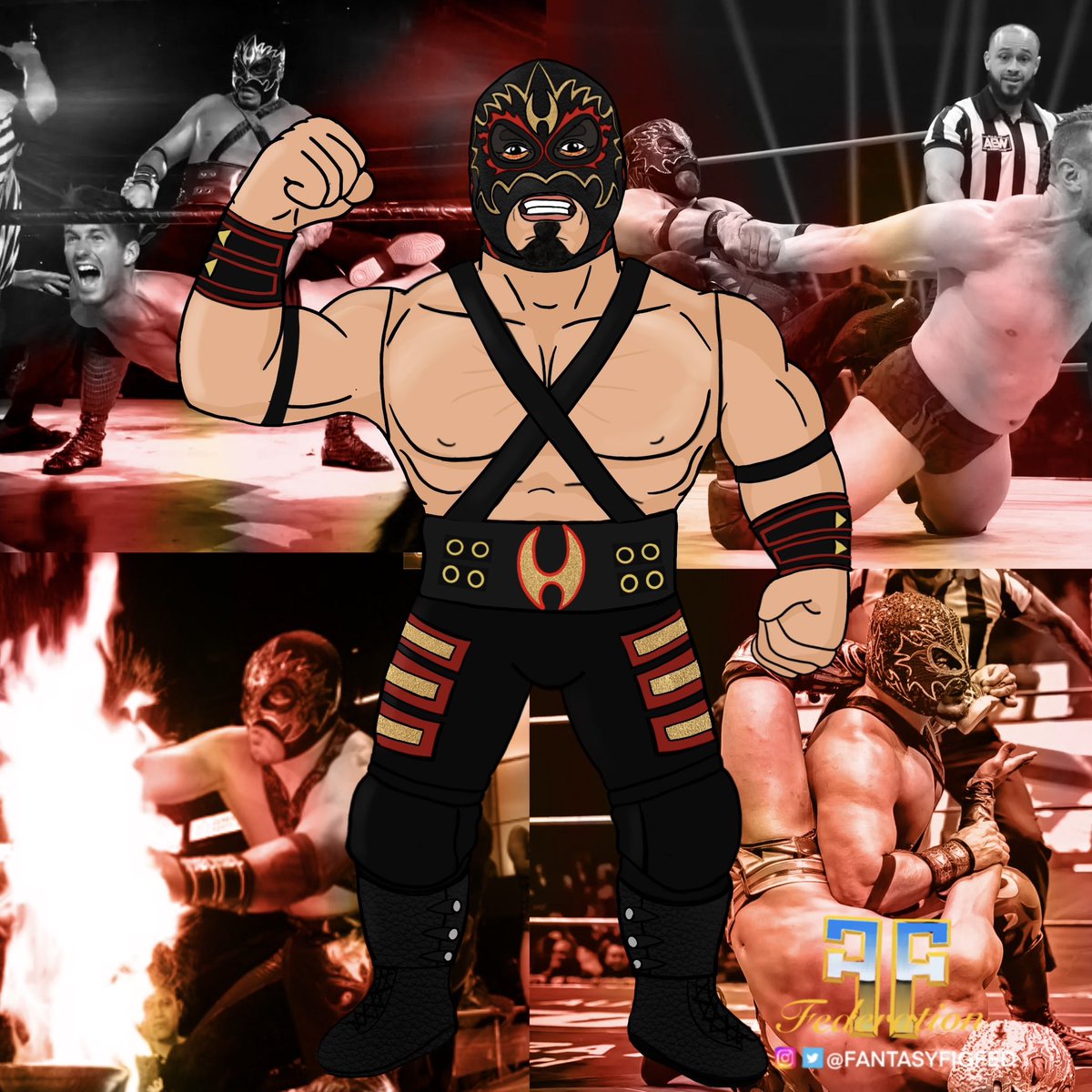 FantasyFigFed's tweet photo. Series 8.10 Hechicero!!! @_ReyHechicero Former CMLL World Heavyweight Champion! The absolute best technical wrestler in Lucha Libre and one of the best technical wrestlers in the entire world! 

#cmll #luchalibre #hechicero #custom #wrestlingfigures #aew #forbiddendoor https://t.co/3aeY59EjZO