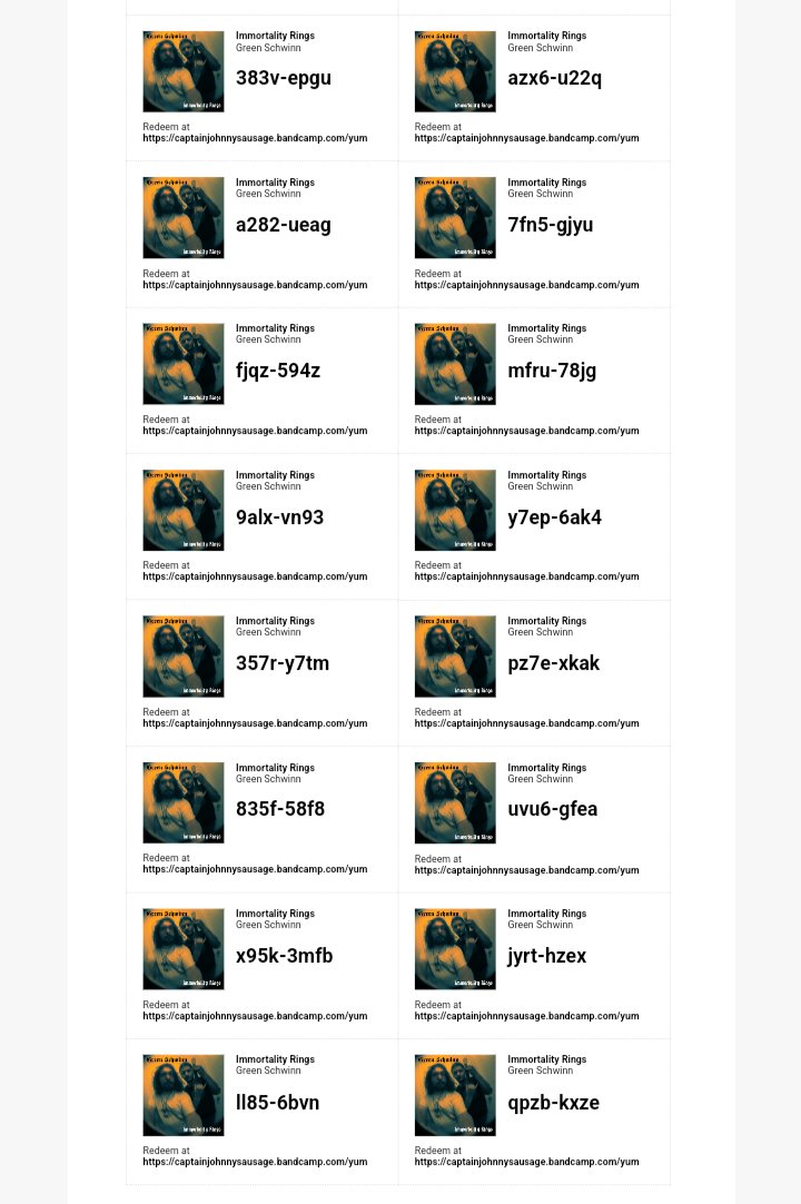 JuicyPapayaRecs's tweet photo. Codes for Immortality Rings 

Some Lo-Fi acoustic pop covers 

https://t.co/hMGp9qmoOQ

@CPU_CWCSonichu
#freebandcampcodes #bancampcodes #bandcamp #free #freemusic #music #songs #fun #freedownloadcodes #freedownload #downloadcodes #musicalbum #covers #lofi #song #acousticlofi #ok https://t.co/xYcnD9xgxI