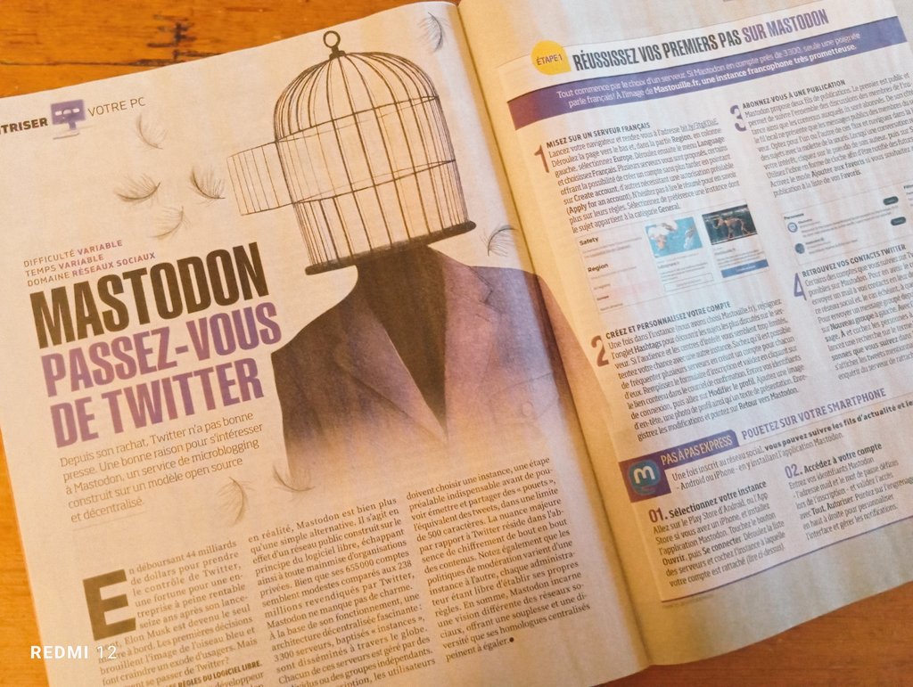 StephaneLastere's tweet photo. #Ress_Num
Article complet "Passez-vous de @X avec @joinmastodon" dans le HS n° 139 de #01net https://t.co/aPrdSXF99O