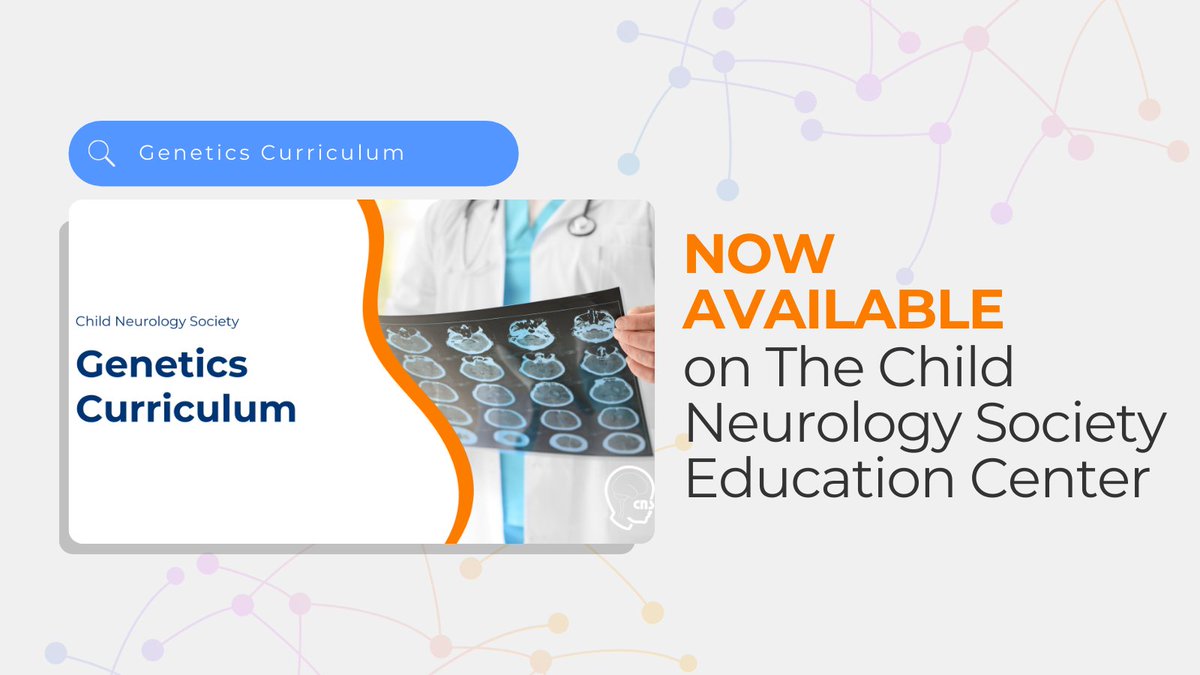 🎉 Thrilled to announce the launch of our Genetics Curriculum course on the CNS Education Center! Our 16 interactive modules focus on phenotype-based strategies for genetic testing, high-yield resources &amp; common genetic themes in neurological disorders. bit.ly/4b6DVHx