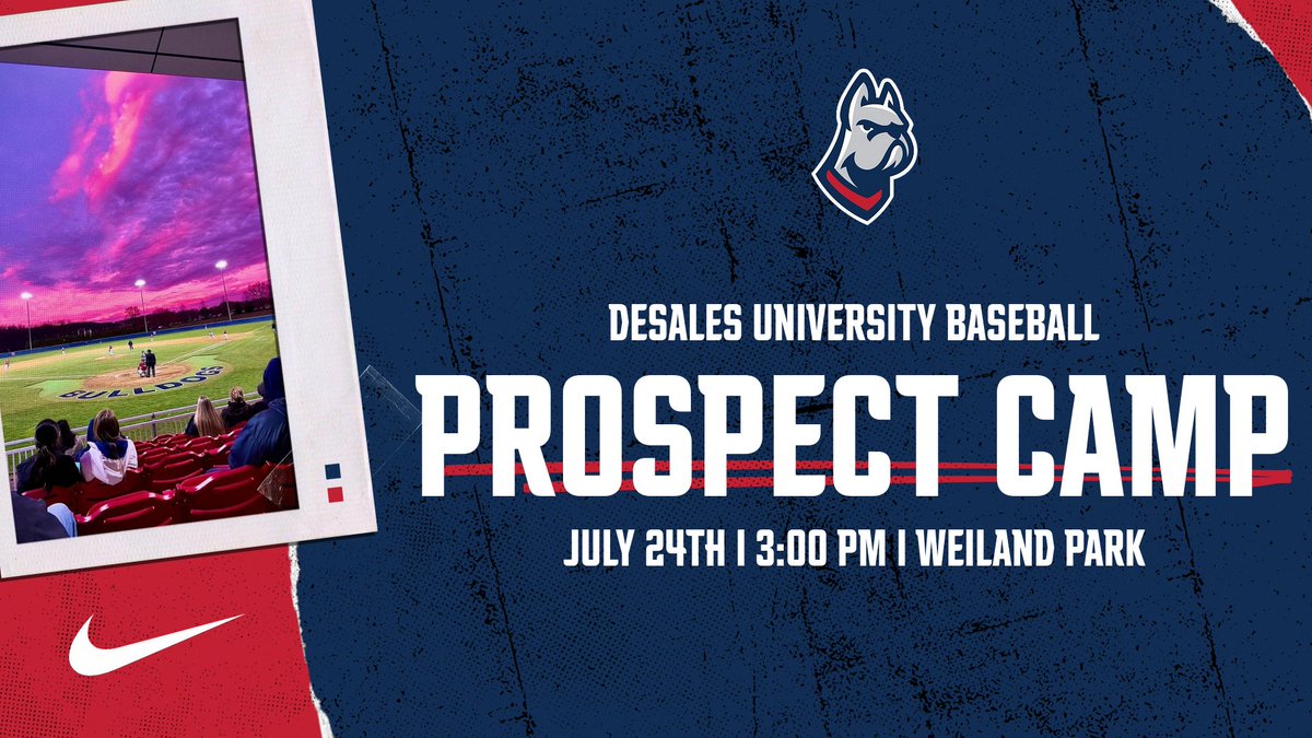 Join us at our summer Prospect Camp! 
📅 Wednesday, July 24th, 2024 
⏰ Pitchers &amp; Catchers: 3:00 PM - 5:00 PM 
⚾️ Position Players: 5:00 PM - 9:00 PM 
📍Weiland Park 
Register now at desalesbaseballcamps.com