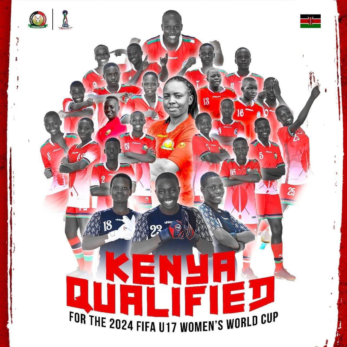 Congratulations to these fantastic young girls for achieving a remarkable and historic milestone. Your hard work, dedication and teamwork has finally paid off. Your journey is a beacon of hope for all the young girls who play football. We celebrate you 👏🏽👏🏽🇰🇪