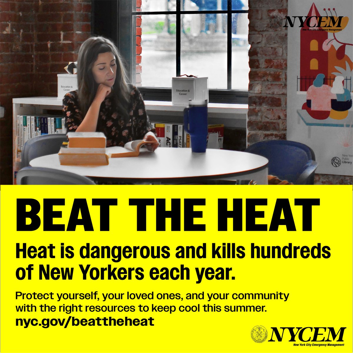 This week will be hot, and there are cooling centers across New York City that will open starting Tuesday.

Visit finder.nyc.gov/coolingcenters to find locations, including places you can bring your pets.

Share this with your neighbors, so we can all stay safe this week!