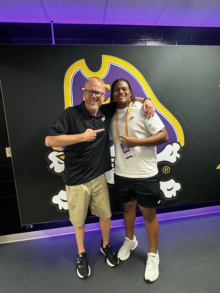 After a great visit I am very grateful and blessed to receive an offer from <a href="/ECUPiratesFB/">ECU Football</a> !!

<a href="/Coach__Roy_Tesh/">Roy Tesh</a> <a href="/MarvinRidgeFB/">Marvin Ridge Football</a> <a href="/coach_carter77/">Aubrey Carter</a> <a href="/CoachLeggett78/">Coach Leggett</a> <a href="/CoachNahum60/">Michael Nahum</a>