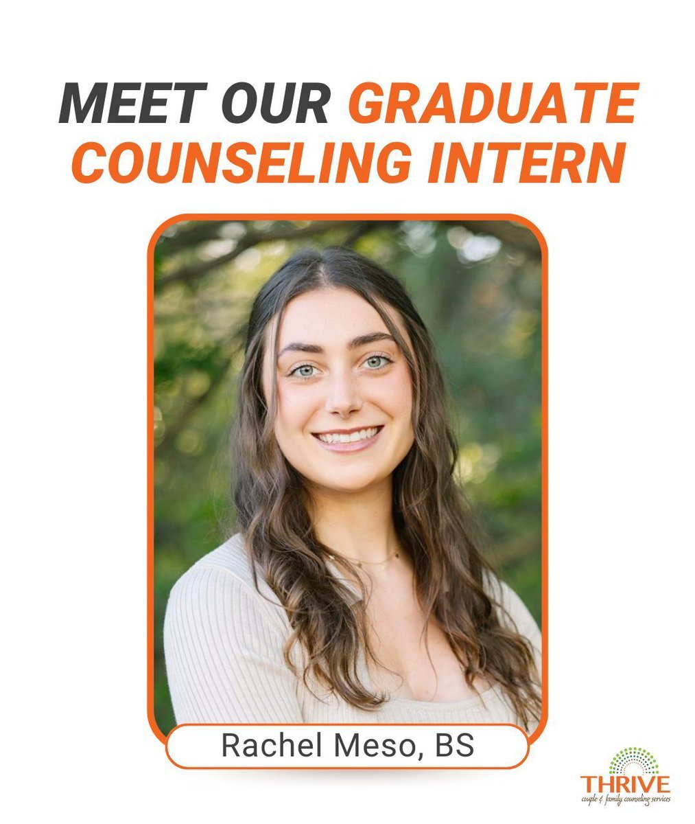 Meet our 2024 Graduate Counseling Intern, Rachel Meso! 

Welcome, Rachel! To learn more or schedule with her, call 303-513-8975, X1. You can learn more about working with Rachel here: buff.ly/3xm4WJd