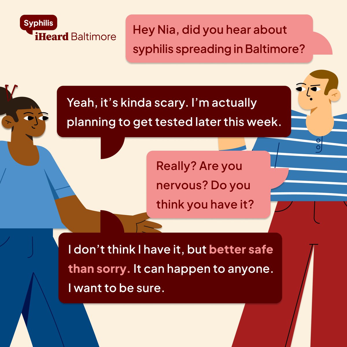 ictrjhu's tweet image. STI testing is a smart, responsible choice for anyone. Early detection keeps you and your partners safe. Let’s break the stigma and talk openly. 💬 Get tested, stay informed, and take control of your health! 🌟 

#iHeardBaltimore #STIs #Syphilis #GetTested
