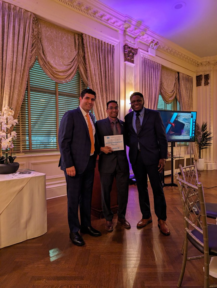 Amit Ramjit (@amitramjitmd) on Twitter photo It's a wrap for #chiefradres Oladapo Adaramola and Simon Chivi as they complete their <a href="/MaimoHealth/">Maimonides Health</a> radiology residency. Thanks again for selecting me for the department teaching award, hopefully my lectures helped you in the <a href="/ABR_Radiology/">American Board of Radiology</a> CORE and beyond <a href="/SIRspecialists/">Society of Interventional Radiology</a> <a href="/SIR_ECS/">SIR ECS</a> It's a wrap for #chiefradres Oladapo Adaramola and Simon Chivi as they complete their <a href="/MaimoHealth/">Maimonides Health</a> radiology residency. Thanks again for selecting me for the department teaching award, hopefully my lectures helped you in the <a href="/ABR_Radiology/">American Board of Radiology</a> CORE and beyond <a href="/SIRspecialists/">Society of Interventional Radiology</a> <a href="/SIR_ECS/">SIR ECS</a>