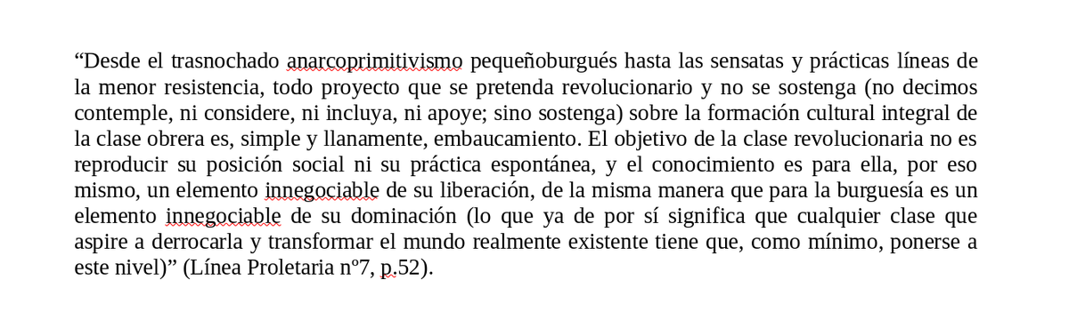 birsorkuntza's tweet photo. La formación integral es el pilar sobre el que debe edificarse la revolución proletaria, pues no existe automatismo que nos conduzca a ella, pues solo el despliegue absolutamente consciente del proletariado revolucionario garantiza el éxito de su obra: https://t.co/airkR1TOgf