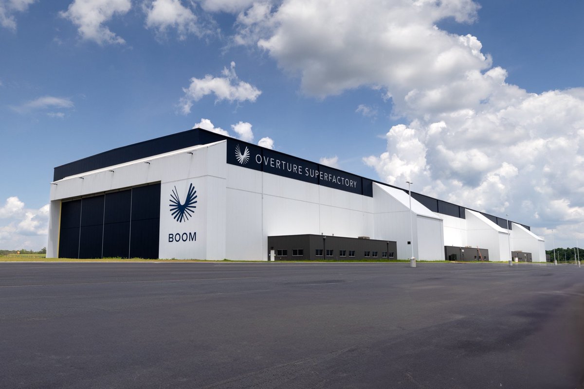 bscholl's tweet image. The @boomaero Superfactory looks so good some people thought these were renders. No AI was harmed in the creation of these beautiful photos!