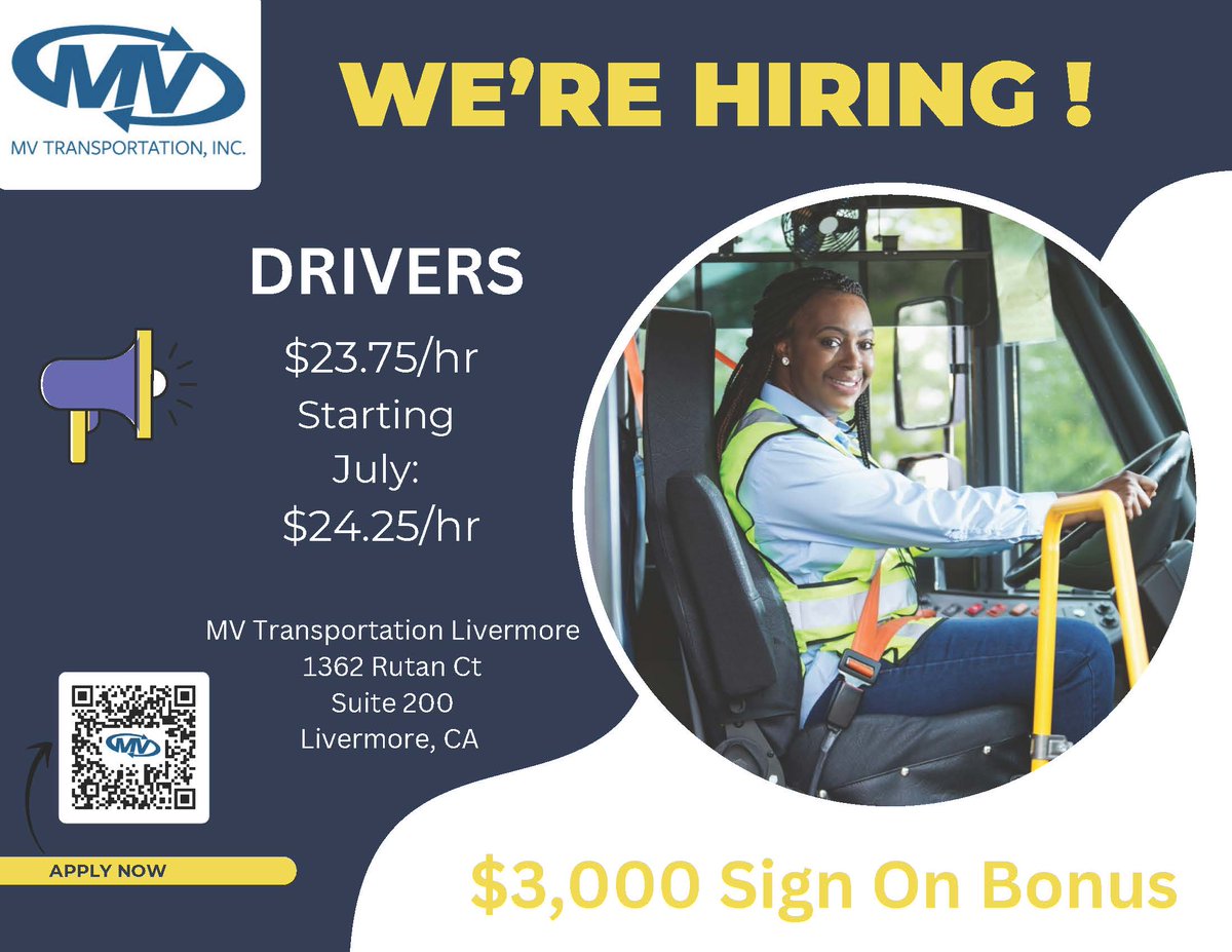wheelsbus's tweet photo. Get in the drivers seat of your future when you work for Wheels. A $3000 sign on bonus and great training and team keep your career on track, apply today! https://t.co/LNLL3uBYEB https://t.co/KnXU6ipc4Q